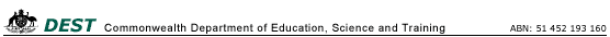 DEST - Commonwealth Department of Education, Science and Training